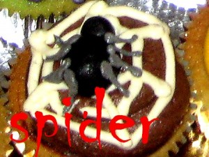 spider Halloween cupcake