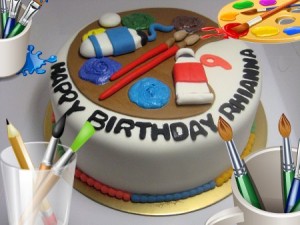 paint-brush-happy-birthday-themed cake