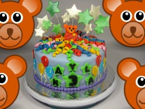 teddy-bear-happy-birthday-themed cake