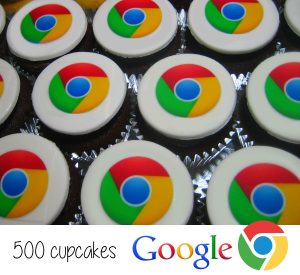 Google Chrome Cupcakes