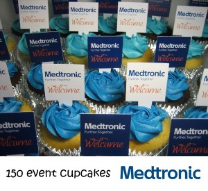 Medtronic event welcome cupcakes