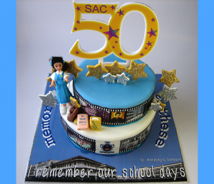 SAC-50 Anniversary-Happy-birthday-themed-cake