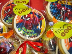 Spiderman-themed-cookies
