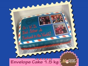 envelope-happy-birthday-themed cake